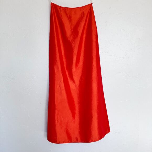 Jessica McClintock x Gunne Sax Millennium 2000 y2k Orange Two Piece Gown - Picture 9 of 12